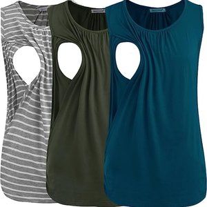Maternity/Nursing Tank Tops (set of 3)